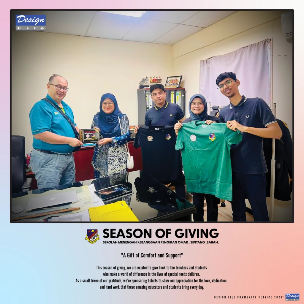 Design File Season of Giving presentation to SMK Pengiran Omar, Sipitang