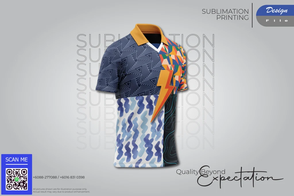 Custom sublimation shirt designed by Design File